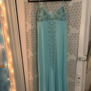 Long Beaded Dress Size 4